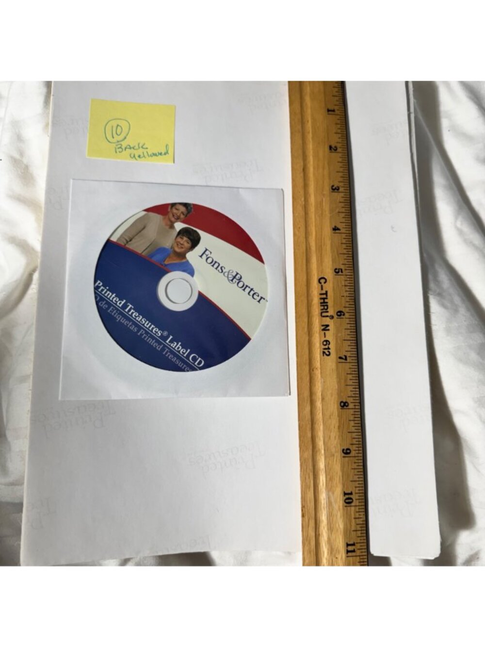 Fons & Porter Printed Treasures Label Kit 10 Sheets CD Inkjet Printable Flaw - Picture 2 of 10